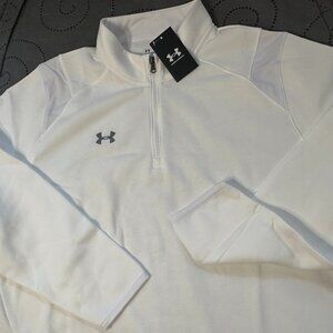 UNDER ARMOUR 1/4 ZIP. WHITE JACKET SIZE 4XL OR 3XL MEN NWT $$$$